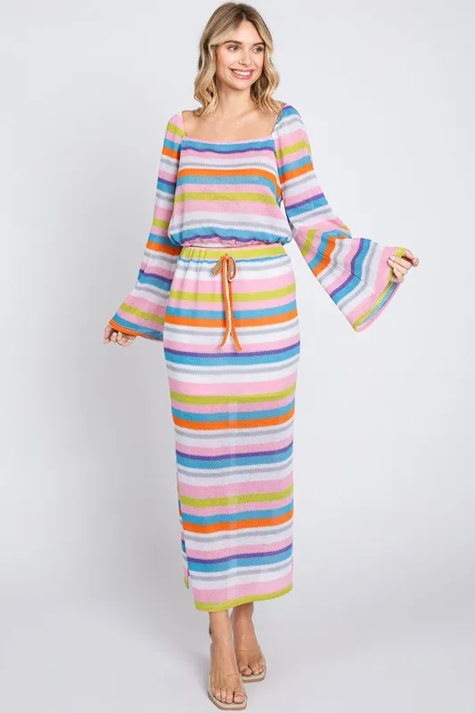 Multi-Color Stripe Crop Top sold by Charming Charlie product image thumbnail 4