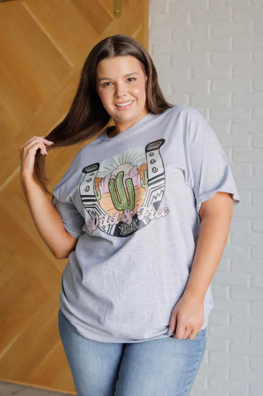 Wild & Free Horseshoe Graphic Tee sold by Charming Charlie