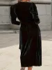 Tied Surplice Long Sleeve Midi Dress sold by Charming Charlie