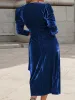 Tied Surplice Long Sleeve Midi Dress sold by Charming Charlie