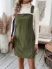 Pocketed Wide Strap Overall Dress sold by Charming Charlie
