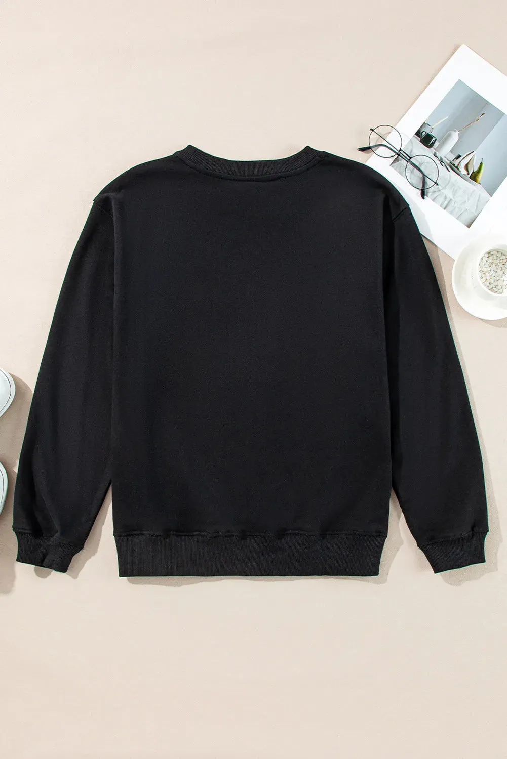 Graphic Round Neck Long Sleeve Sweatshirt sold by Charming Charlie product image thumbnail 4