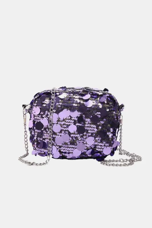 Sequin Chain Shoulder Bag sold by Charming Charlie