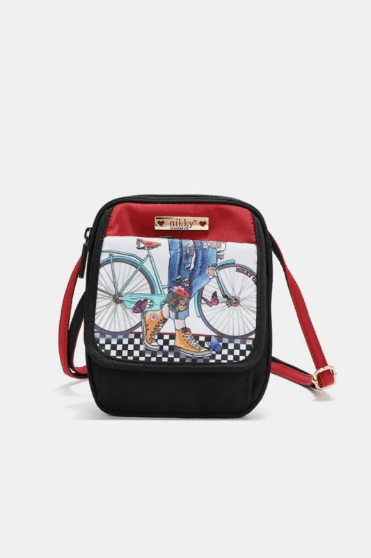 Nicole Lee USA Printed Nylon Crossbody Bag sold by Charming Charlie