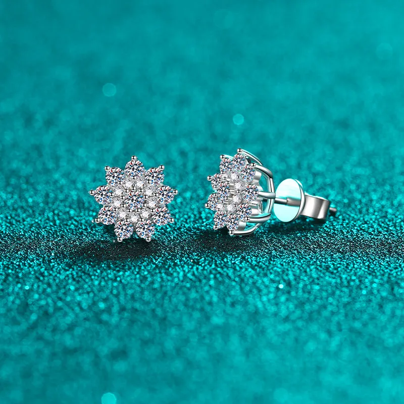 925 Sterling Silver Moissanite Zircon Stud Earrings sold by Charming Charlie product image thumbnail 3