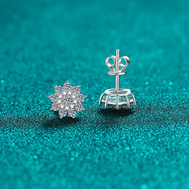 925 Sterling Silver Moissanite Zircon Stud Earrings sold by Charming Charlie product image thumbnail 2