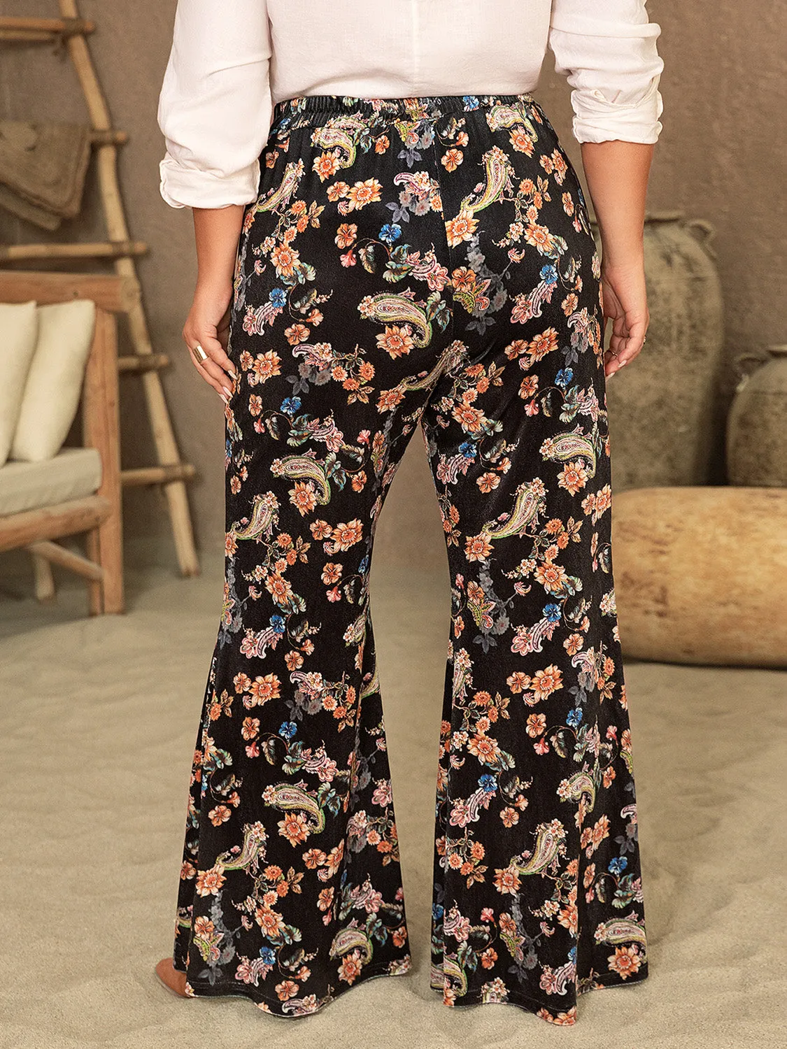 Plus Size Wide Leg Printed Pants sold by Charming Charlie product image thumbnail 2