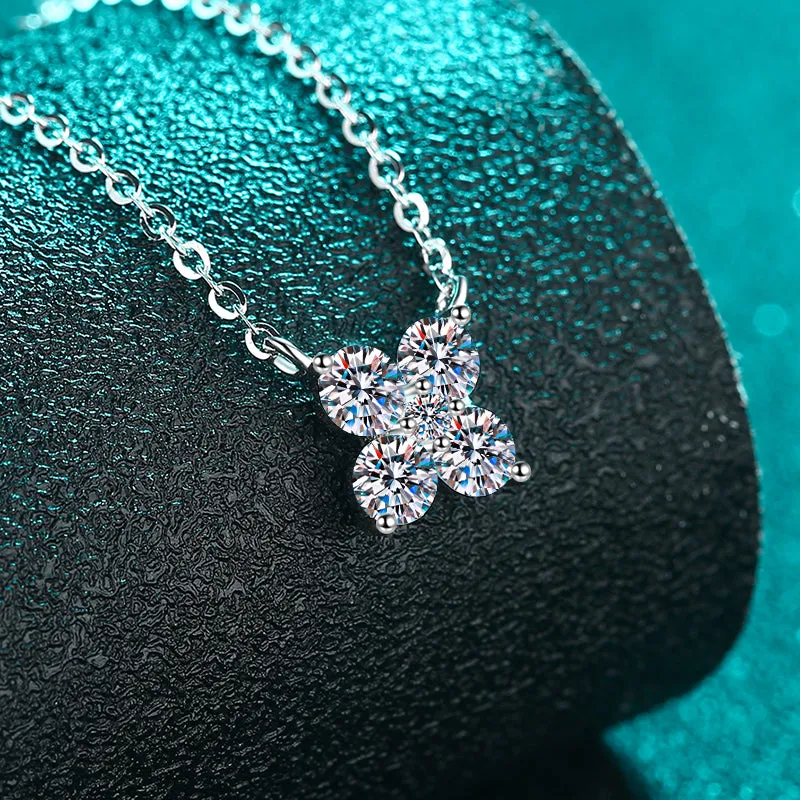 1.26 Carat Moissanite 925 Sterling Silver Geometric Shape Pendant Necklace sold by Charming Charlie product image thumbnail 3