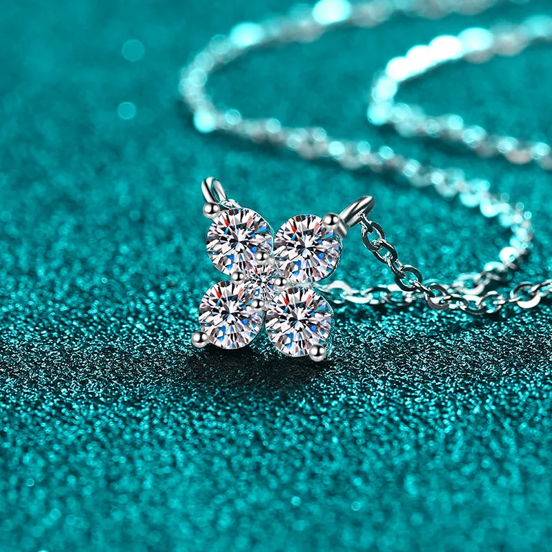 1.26 Carat Moissanite 925 Sterling Silver Geometric Shape Pendant Necklace sold by Charming Charlie product image thumbnail 2