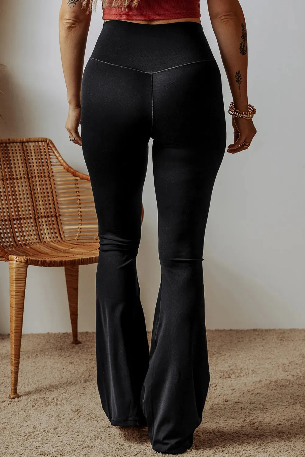 High Waist Bootcut Pants sold by Charming Charlie product image thumbnail 3