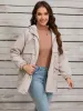 Drawstring Long Sleeve Hooded Jacket sold by Charming Charlie