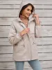 Drawstring Long Sleeve Hooded Jacket sold by Charming Charlie