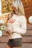 BOO Round Neck Long Sleeve Sweater sold by Charming Charlie