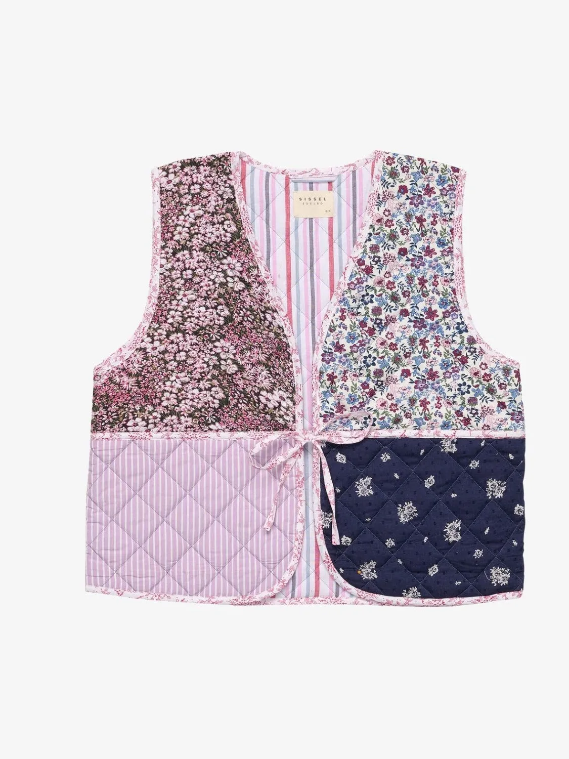 Tied Patchwork V-Neck Vest Coat sold by Charming Charlie product image thumbnail 3