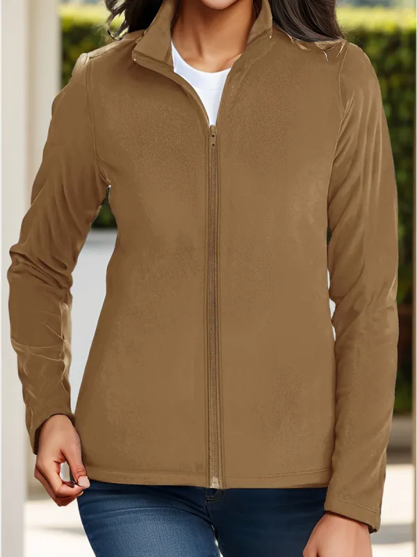Zip Up Long Sleeve Jacket sold by Charming Charlie