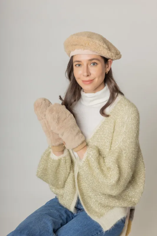 Solid Faux Fur Mittens sold by Charming Charlie