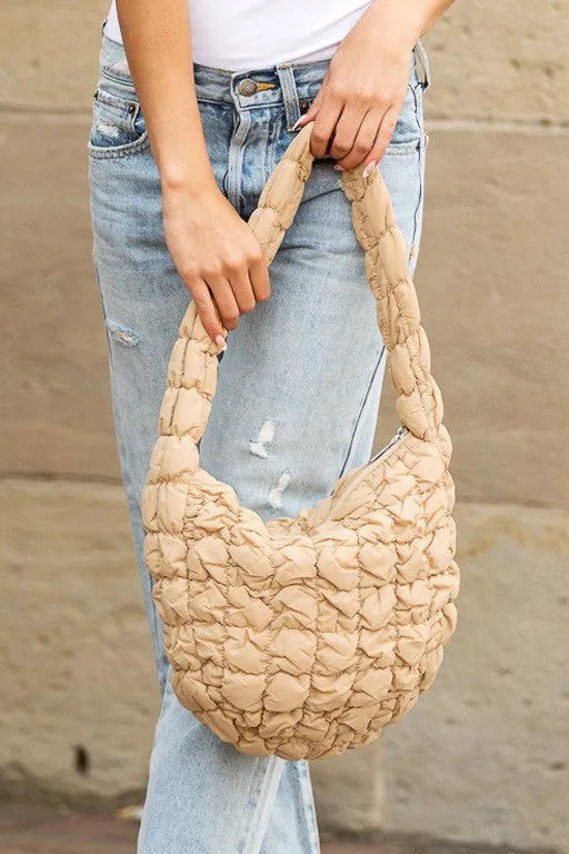 Dale Quilted Puffer Shoulder Bag sold by Charming Charlie product image thumbnail 3