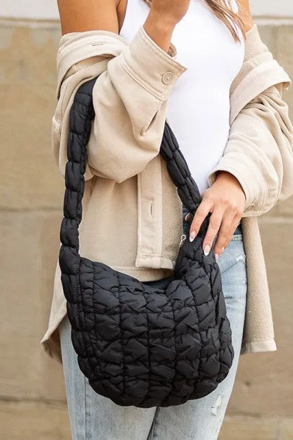 Dale Quilted Puffer Shoulder Bag sold by Charming Charlie product image thumbnail 4