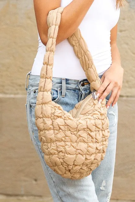 Dale Quilted Puffer Shoulder Bag sold by Charming Charlie product image thumbnail 2