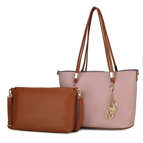 MKF Malay Women Tote Bag with Cosmetic Pouch sold by Charming Charlie