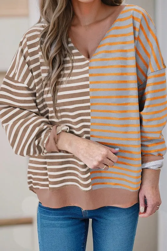 Colorblock Drop Shoulder Oversize Sweatshirt sold by Charming Charlie product image thumbnail 3