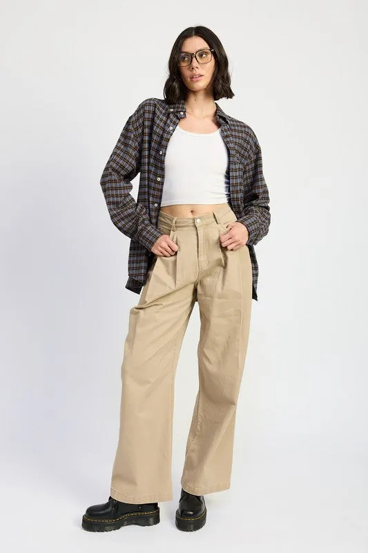 OVERSIZED PLAID SHIRT sold by Charming Charlie product image thumbnail 4