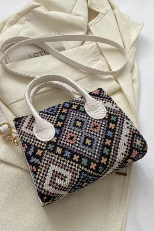Geometric PU Leather Strap Handbag sold by Charming Charlie