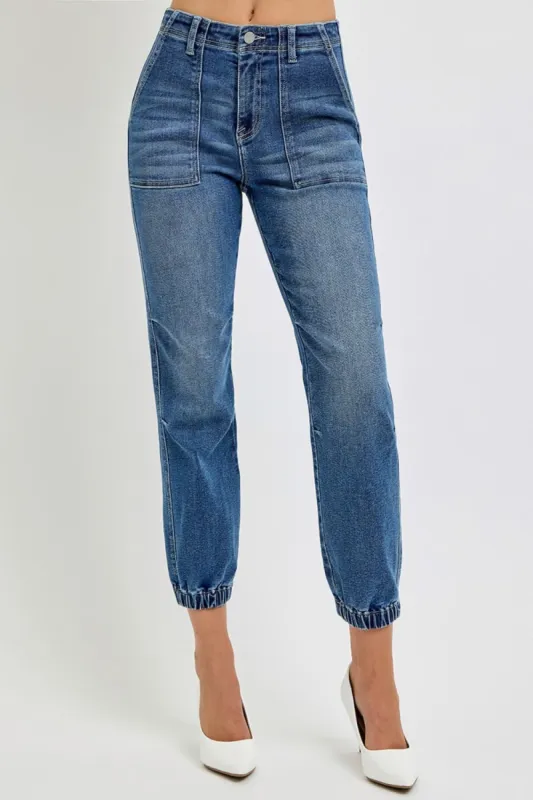 RISEN Full Size High Rise Ankle Jogger Jeans sold by Charming Charlie