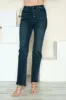 Judy Blue Full Size Button Fly Hem Destroy Straight Jeans sold by Charming Charlie