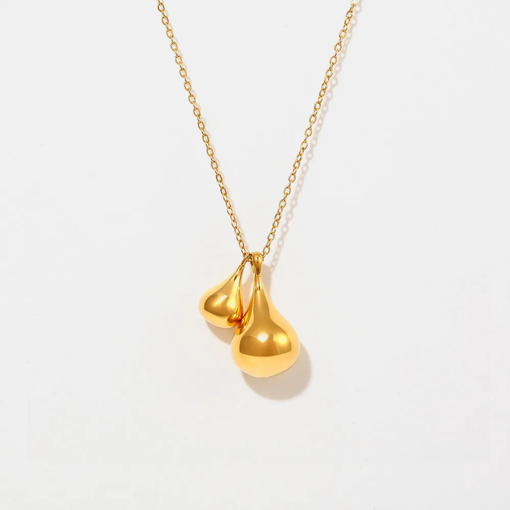 Stainless Steel Water Drop Shape Pendant Necklace sold by Charming Charlie product image thumbnail 5