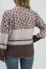 Plus Size Leopard Round Neck Long Sleeve Top sold by Charming Charlie