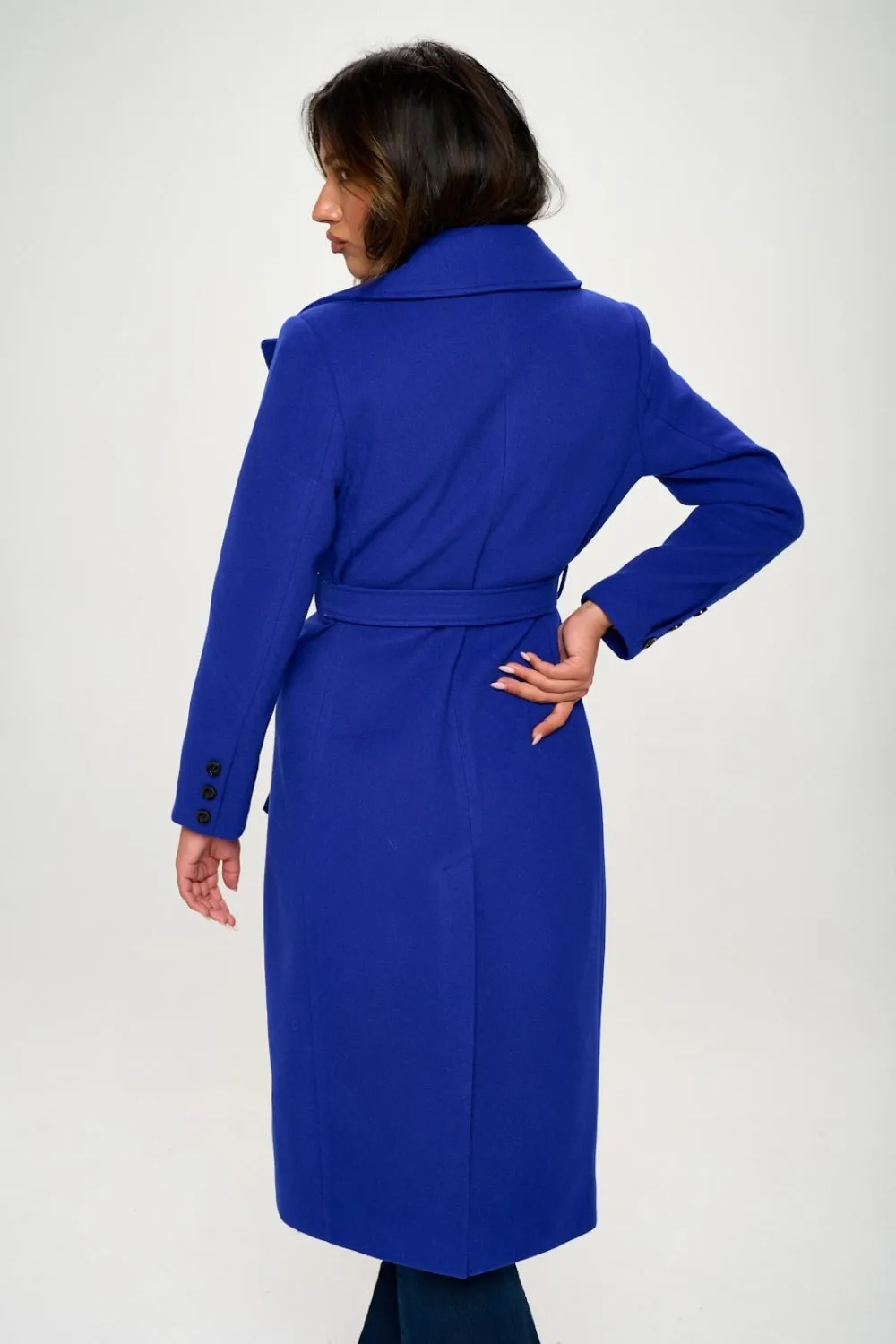 Coalition LA Double-Breasted Longline Coat with Belt sold by Charming Charlie product image thumbnail 2