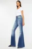 Kancan High Rise Wide Waistband Flare Jeans sold by Charming Charlie