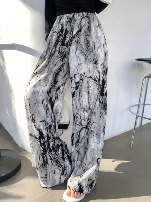 Printed Wide Leg Pants sold by Charming Charlie