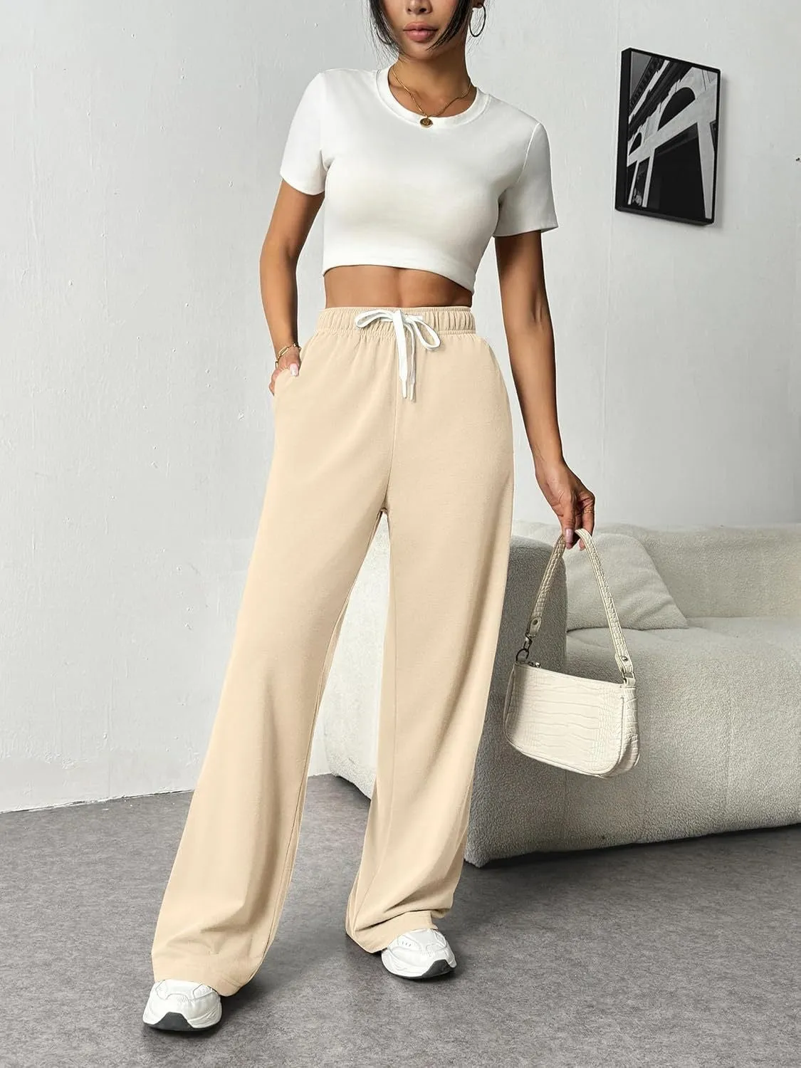 Drawstring Wide Leg Pants with Pockets sold by Charming Charlie product image thumbnail 4