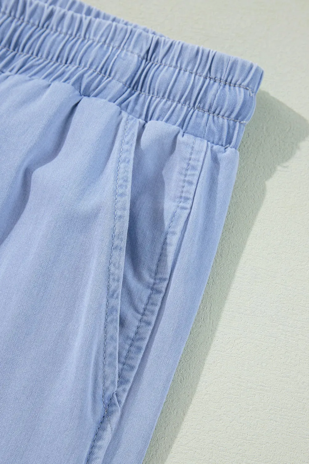 Plus Size Drawstring Wide Leg Jeans sold by Charming Charlie product image thumbnail 5