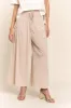 J.NNA Smocked Waist Boho Wide Leg Pants with Pockets sold by Charming Charlie