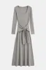 Basic Bae Tied Scoop Neck Long Sleeve Maxi Dress sold by Charming Charlie