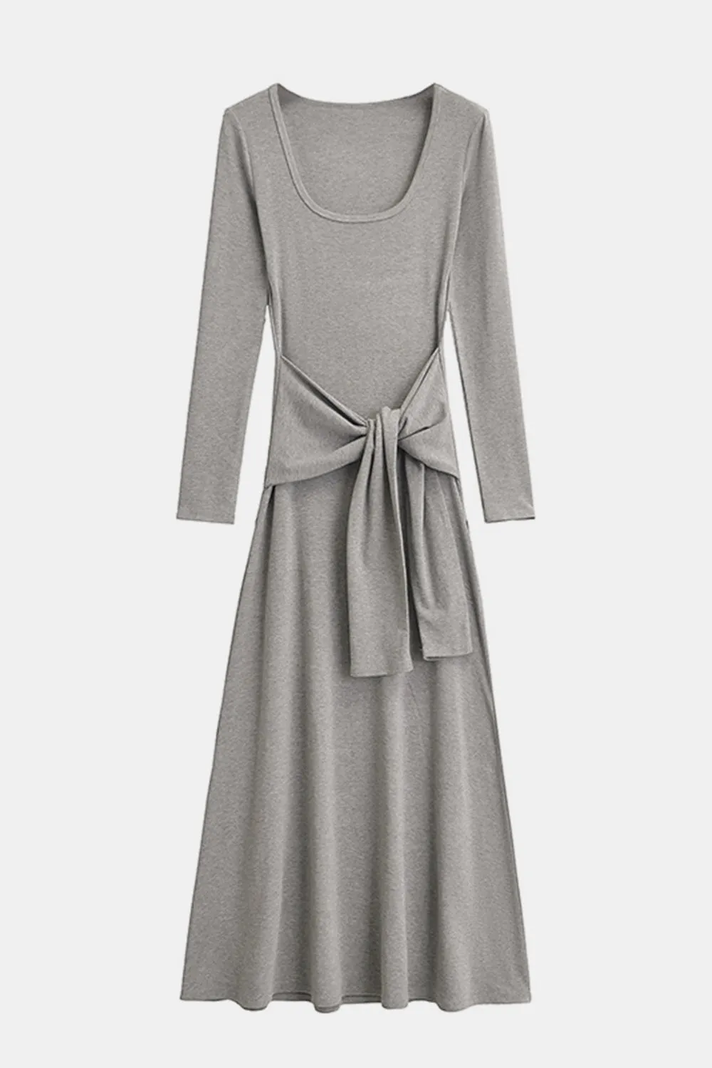 Basic Bae Tied Scoop Neck Long Sleeve Maxi Dress sold by Charming Charlie product image thumbnail 5
