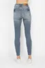 Judy Blue Full Size Tummy Control Contrast Wash Skinny Jeans sold by Charming Charlie