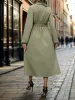 Perfee Smocked Half Button Long Sleeve Dress sold by Charming Charlie