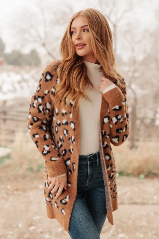 Animal Instinct Longline Cardigan sold by Charming Charlie