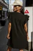 Ruffled Cap Sleeve Pocketed Mini Dress sold by Charming Charlie