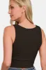 Zenana Ribbed Cropped Tank sold by Charming Charlie