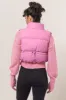 HYFVE Leather Zip Up Cropped Puffer Vest sold by Charming Charlie