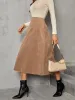 Solid High Waist Midi Skirt sold by Charming Charlie