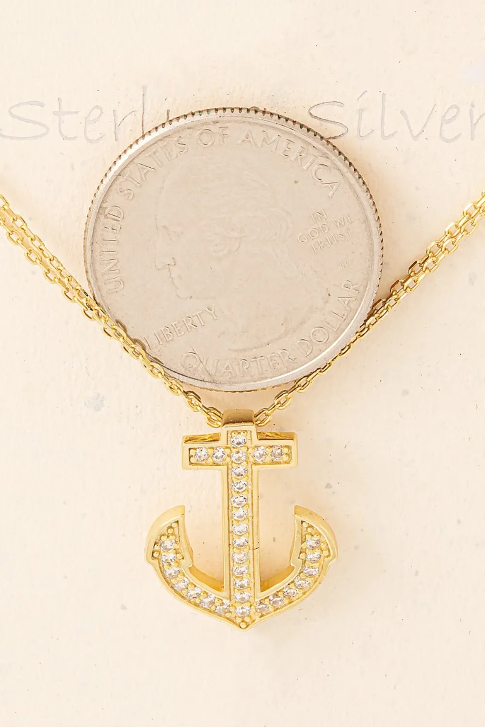 Fame Anchor Pendant Alloy Necklace sold by Charming Charlie product image thumbnail 2