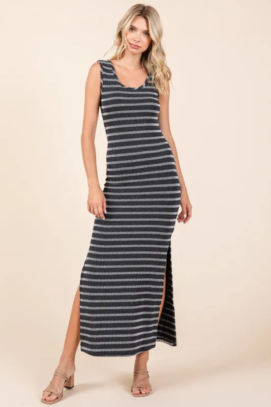 Mittoshop Striped Scoop Neck Sleeveless Maxi Dress sold by Charming Charlie