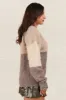VERY J Color Block Mock Neck Drop Shoulder Sweater sold by Charming Charlie