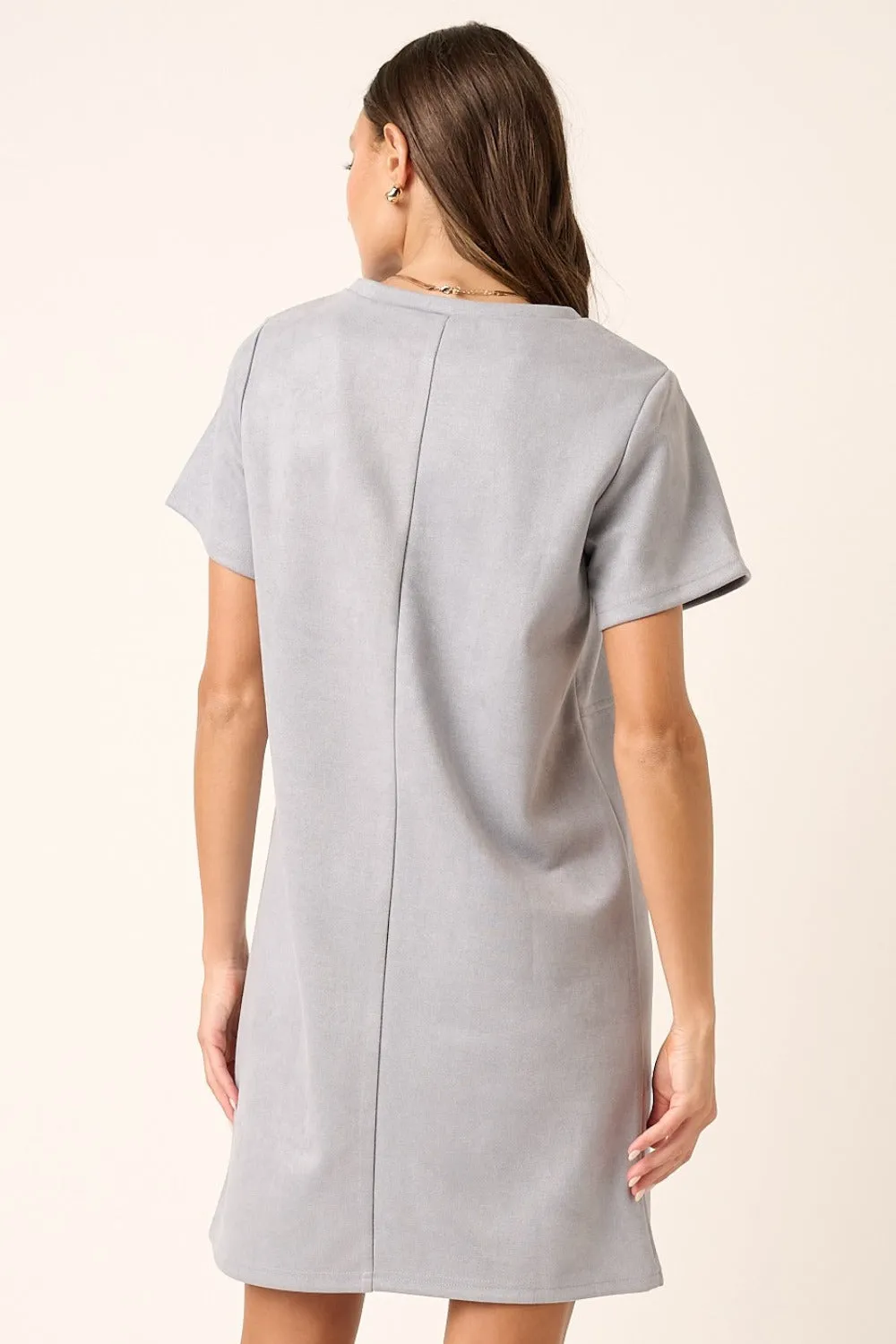 Mittoshop Suede Short Sleeve Mini Dress sold by Charming Charlie product image thumbnail 2